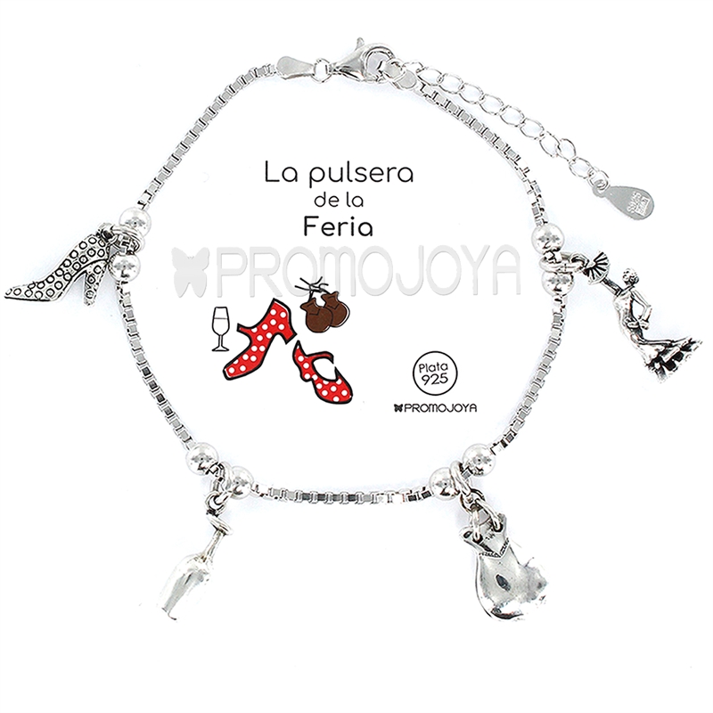 Pulsera plata de la feria