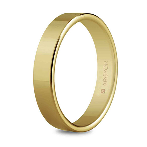 Alianza de boda clásica plana 4mm - 5140150