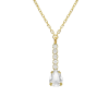 Collar corto mini circonitas y lágrima crystal bañado en oro Ref: A4360-07DG
