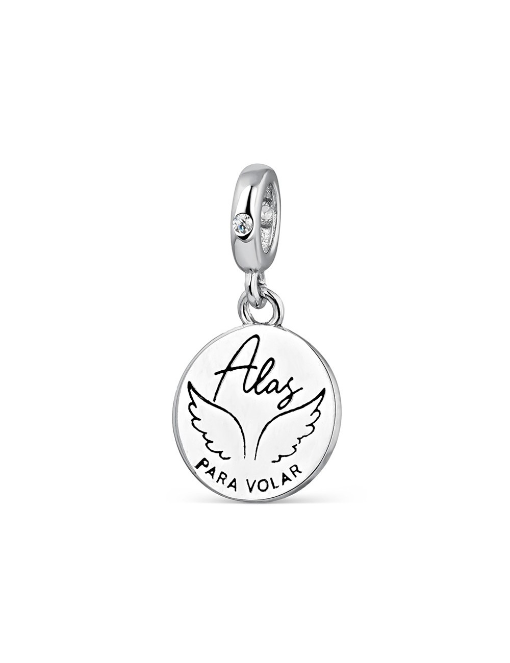 Abalorio A Tu Lado Mujer 9115558 Plata Disco Alas Para Volar
