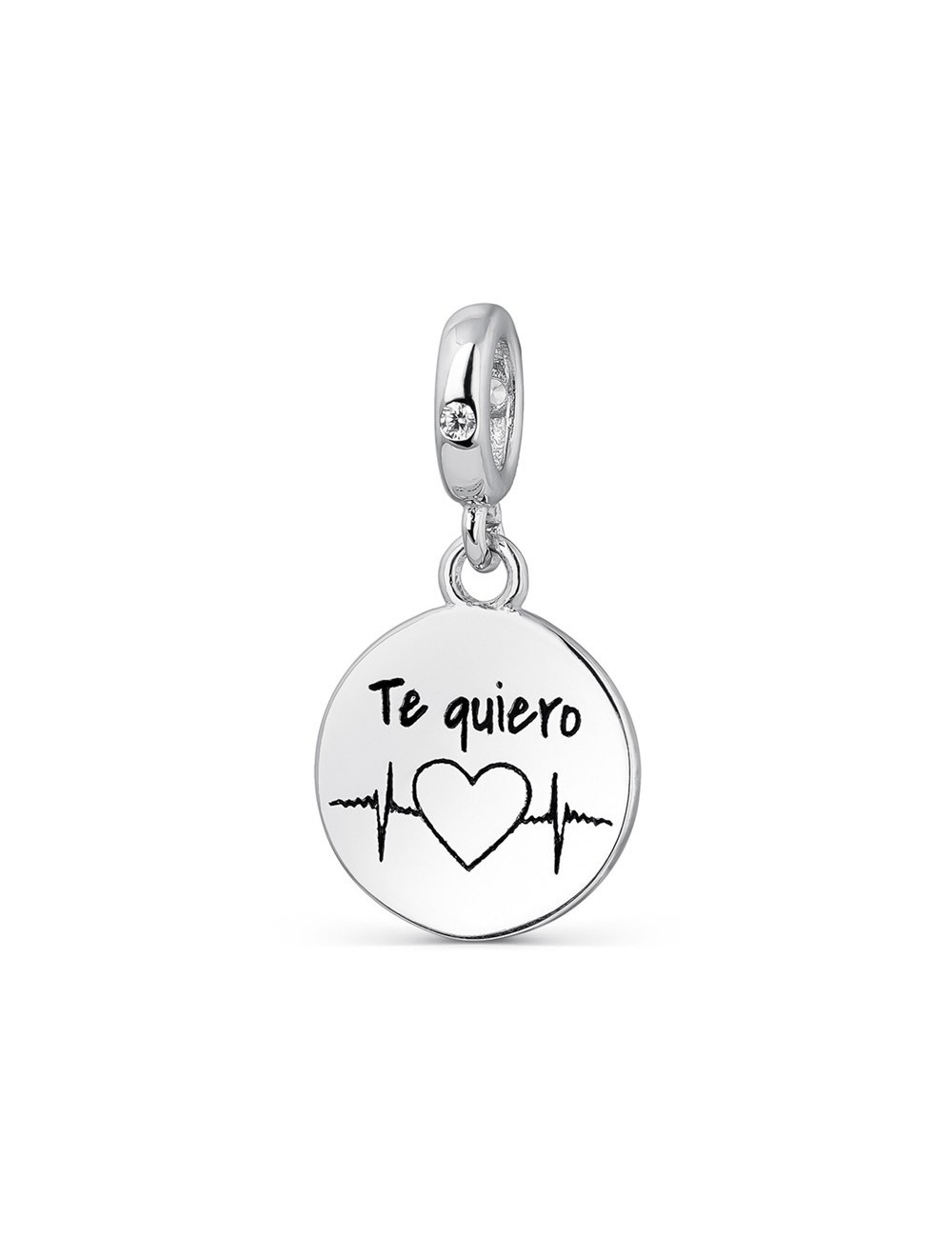 Abalorio A Tu Lado Mujer 9115564 Plata Disco Te Quiero