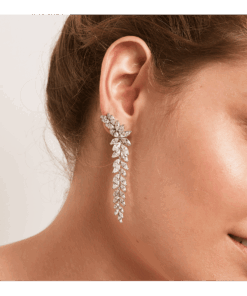 Pendientes Plata Circonitas Le Carré Hojas Ref lb124ro.00