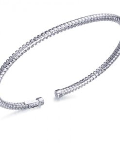 Pulsera Le Carré Mujer plata con baño de rodio LC012RO.00