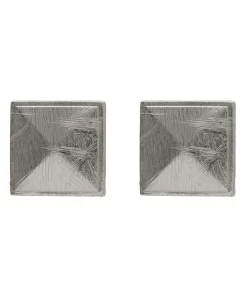 Pendientes botón y plata de ley bañados en Oro de 18kt. REF A5230-HT