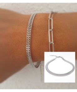 Pulsera malla plata REF PUL2050
