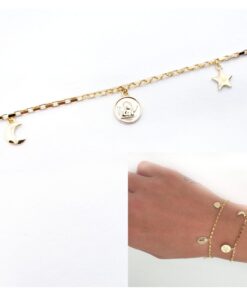 Pulsera ángel de la guarda oro REF PULL2184