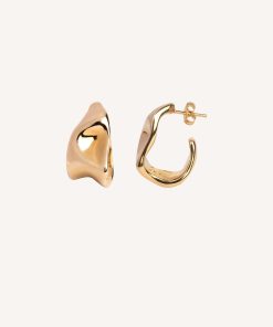 Pendientes Curva Aro Irregular REF G3582