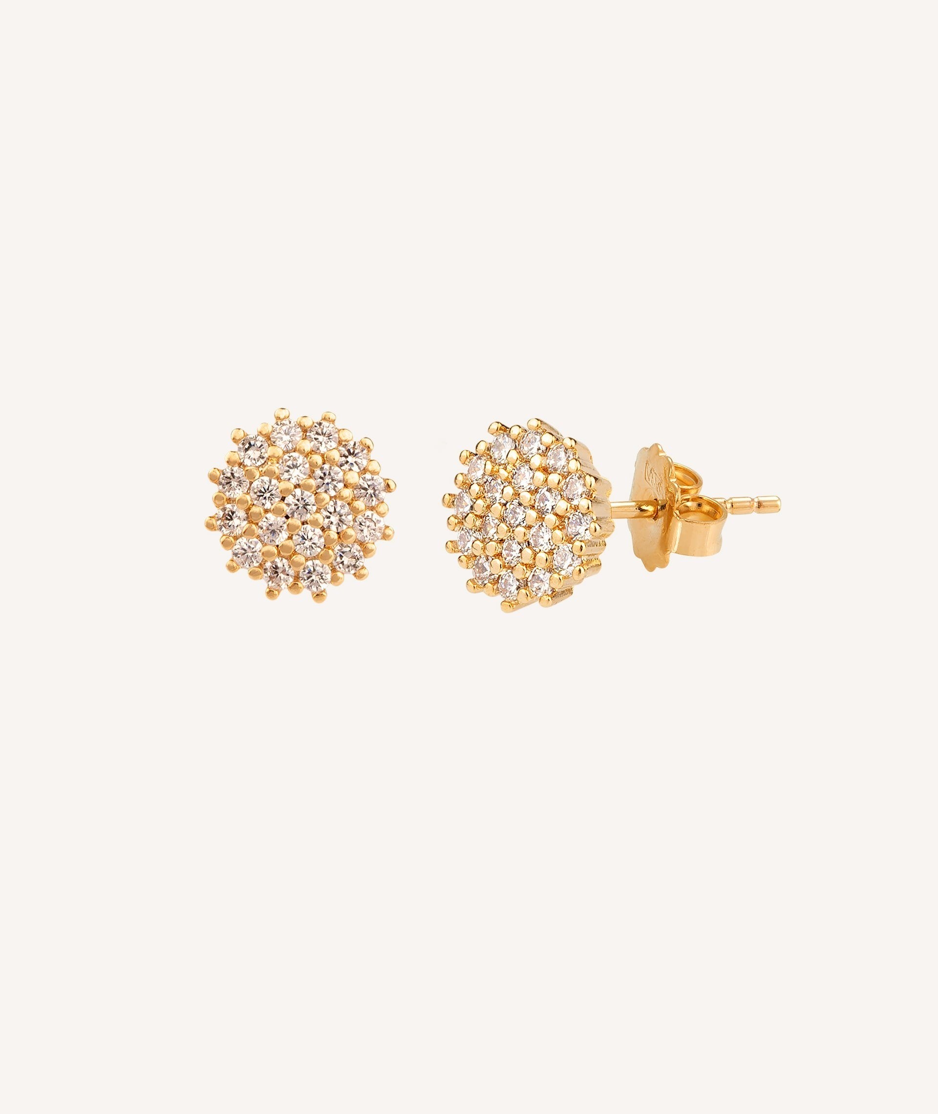 Pendientes circonitas engarzadas REF 1803B