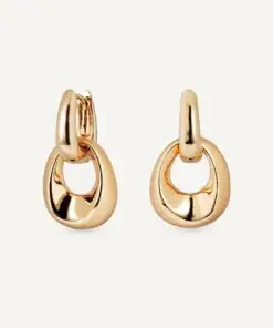 Pendientes aros entrelazados Textura Dual REF X48085