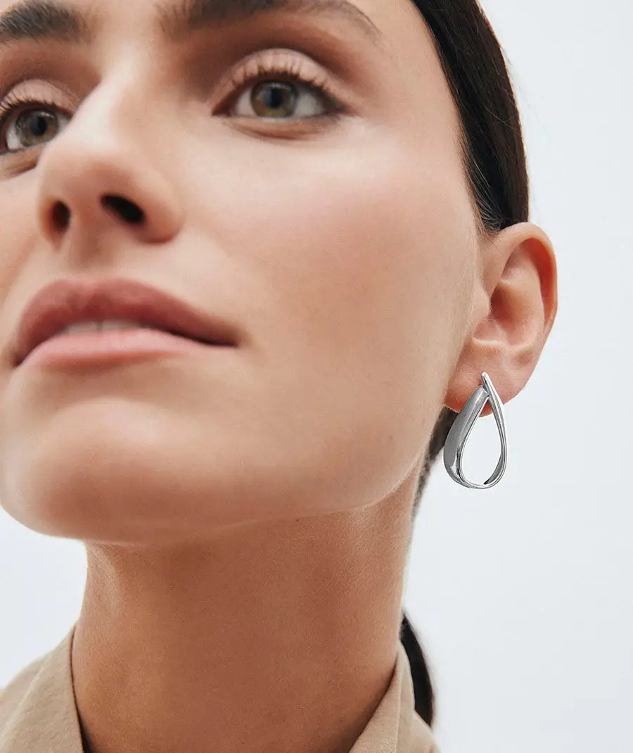 pendientes largos oval Halo REF Q4004 - Imagen 2