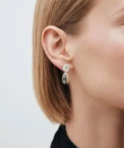 Pendientes largos Roser doble textura REF Q4055 - Imagen 2