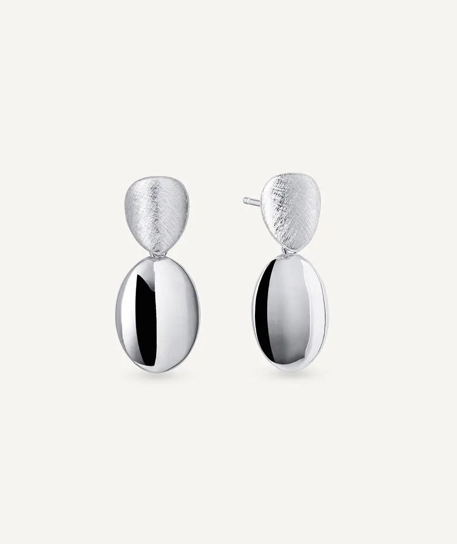 Pendientes largos Roser doble textura REF Q4055