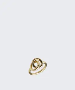 Anillo dorado de diseño entrelazado LIU JO