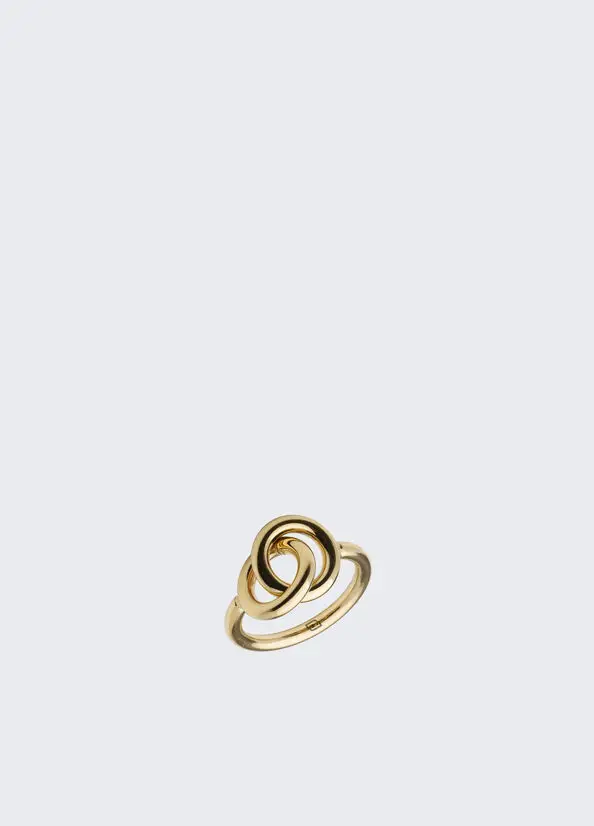 Anillo dorado de diseño entrelazado LIU JO