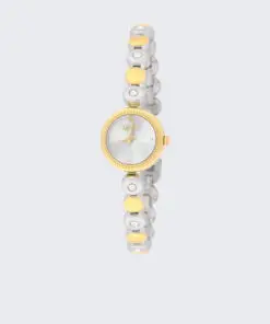 Reloj pulsera bicolor con detalles de cristal LIU JO
