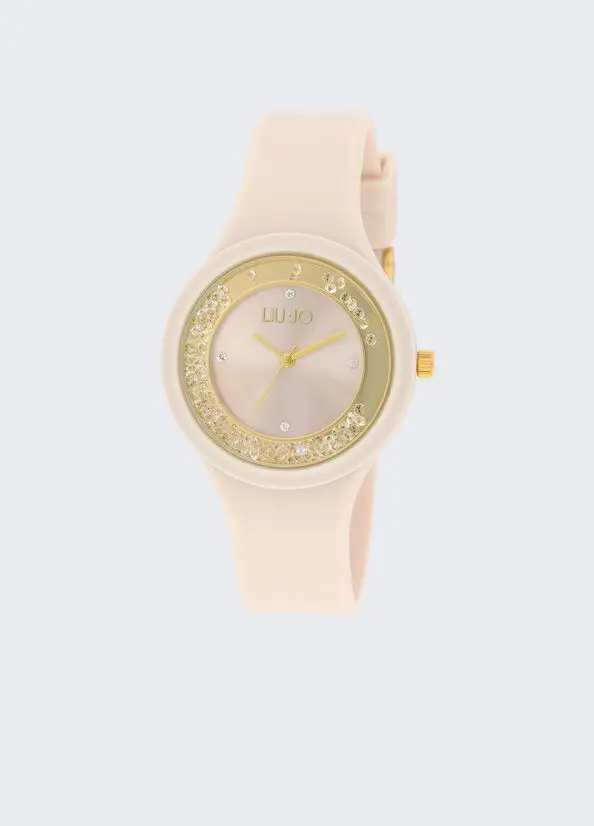Reloj de silicona con brillantitos LIU JO