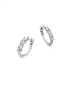 Pendientes LeCarré Criollas Oro blanco y 8 Diamantes GB076OB.00