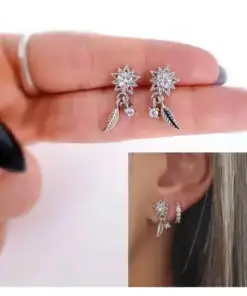 Pendientes estrella y hoja pend2025