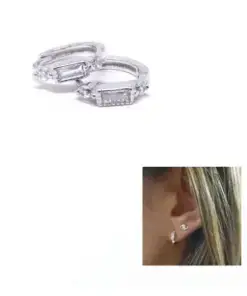 Pendientes aritos baguette pend2062