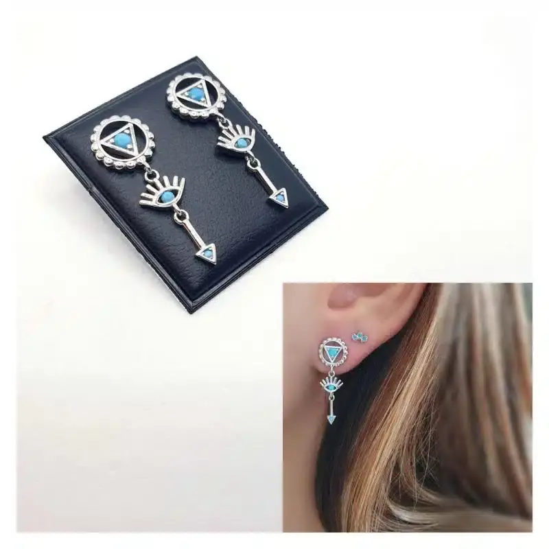 Pendientes boho turquesa pend2140