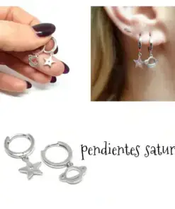 Pendientes aros saturno pend1780