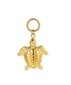 Charm de acero 316 chapado 18 kt tortuga waterproof 17 mm Ref : 9125605
