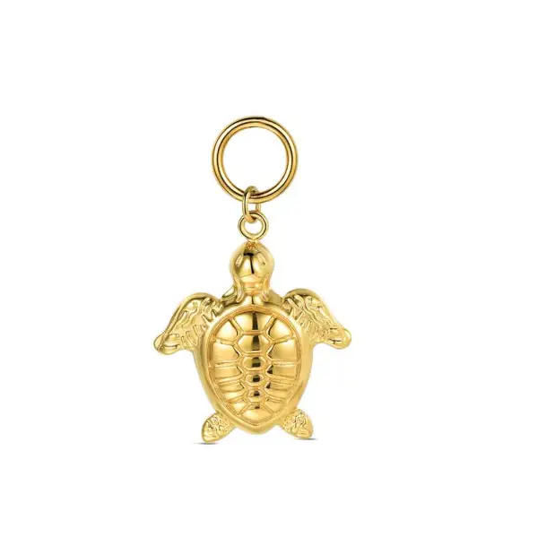 Charm de acero 316 chapado 18 kt tortuga waterproof 17 mm Ref : 9125605
