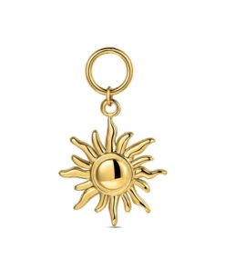 Charm de acero 316 chapado 18 kt sol waterproof 16 mm Ref : 9125613