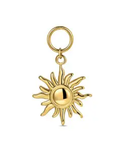 Charm de acero 316 chapado 18 kt sol waterproof 16 mm Ref : 9125613