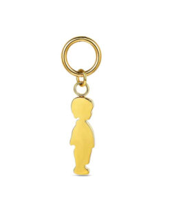 Charm de acero 316 chapado 18 kt niño waterproof 13 mm Ref : 9125624