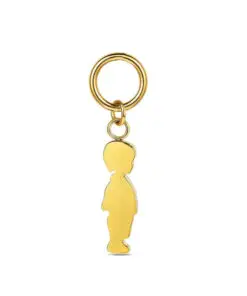 Charm de acero 316 chapado 18 kt niño waterproof 13 mm Ref : 9125624