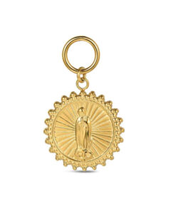 Charm de acero 316 chapado 18 kt virgen de Guadalupe waterproof 15 mm Ref : 9125626