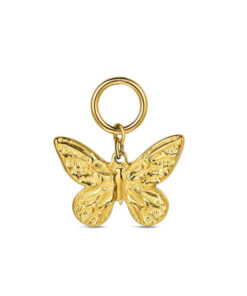 Charm de acero 316 chapado 18 kt mariposa waterproof 15.3 mm Ref : 9125640