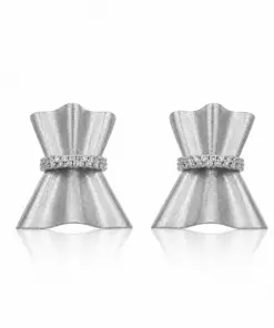 Pendientes COLECCION SYNGULARIS | Diseño Satinado con Circonitas