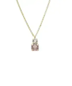 Collar corto Jasmine cristal en Plata baño Oro REF: A3752-52DG