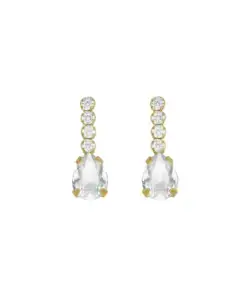 Pendientes cortos Eunoia cristales riviere en Plata REF A4370-07DT